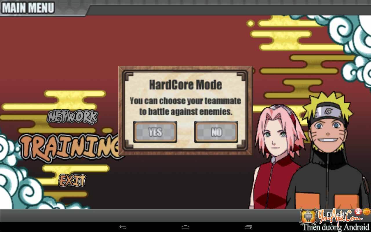 Naruto Senki v1.22 mod + hardmode Game Naruto cho Android