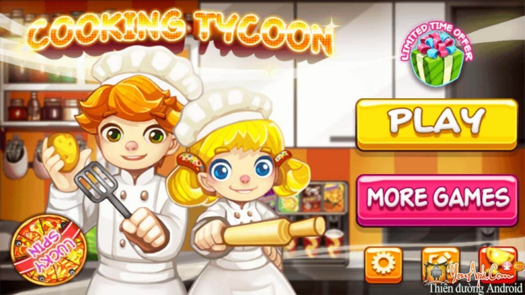 Cooking Tycoon mod tiền Game ông trùm nấu ăn cho Android