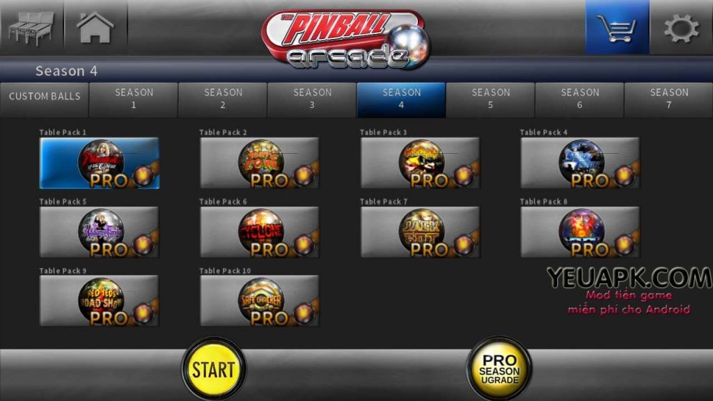 Pinball Arcade mod tiền – Game Pinball huyền thoại cho Android