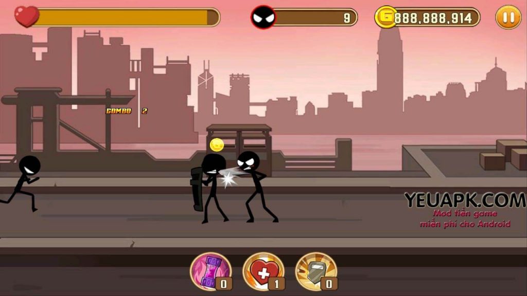 Stickman Fight Mod Vàng (coins) – Game đánh Nhau Người Que Cho Android