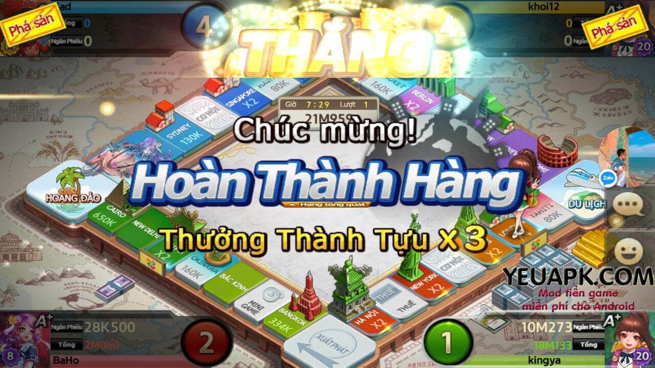 Cờ Tỷ Phú 360Mobi Tiếng Việt – Game Online Hay Nhất Cho Android