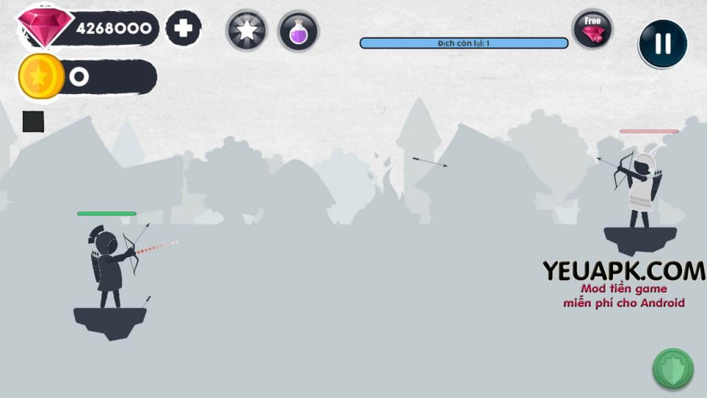 Archer.io mod kim cương (diamonds) Game bắn cung Tiếng Việt cho Android