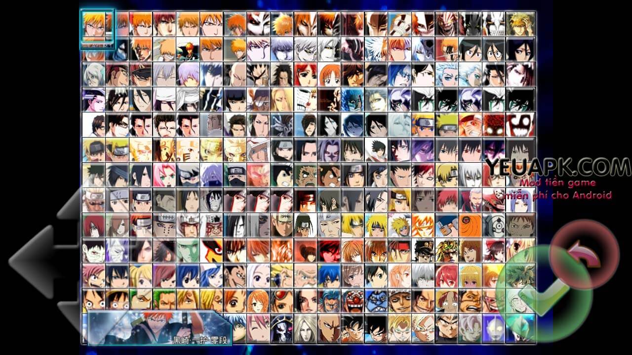 Bleach Vs Naruto Mod 240 Nhân Vật – Game Đối Kháng Anime Cho Android