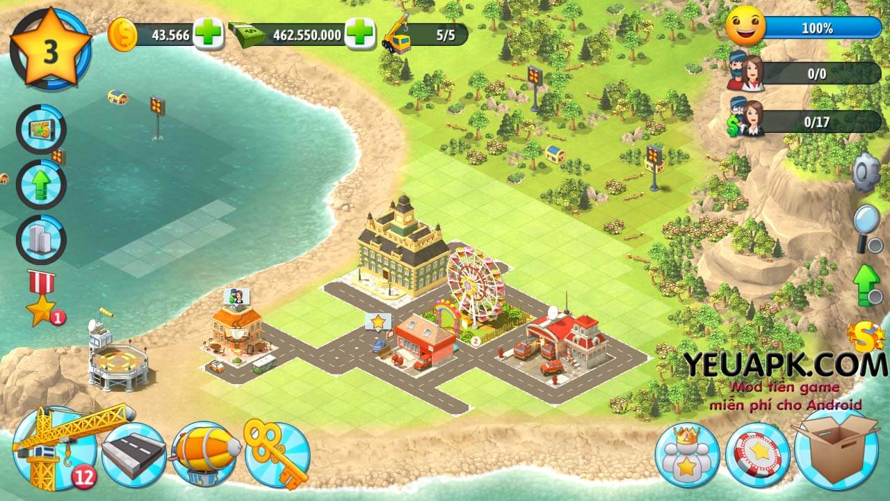 city island 5 cheat codes for gold