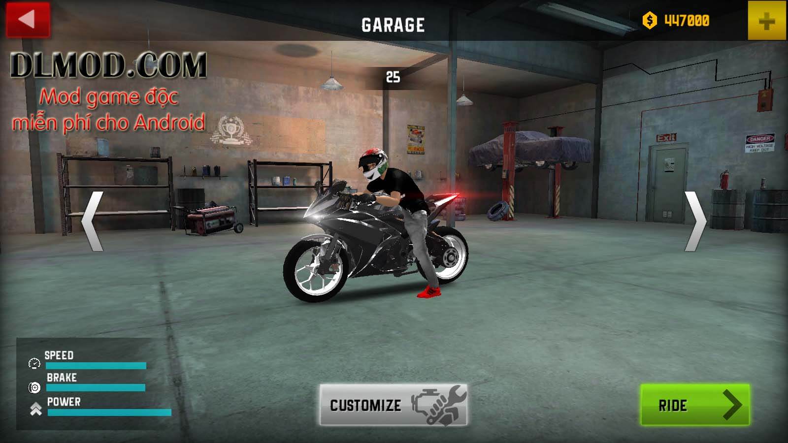 Xtreme Motorbikes v1.3 mod tiền (money) mới nhất cho Android