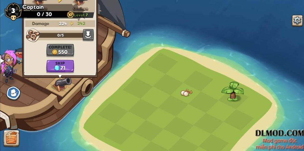 Pirate Evolution mod tiền (money) Game vua hải tặc cho Android